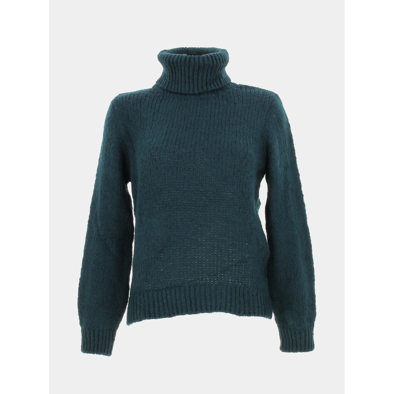 Pull col roulé dinea bleu pétrole femme - JDY
