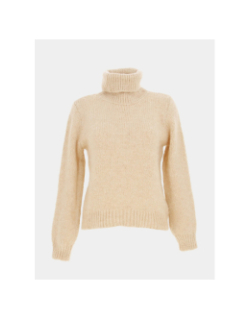 Pull col roulé dinea tapioca beige femme - JDY