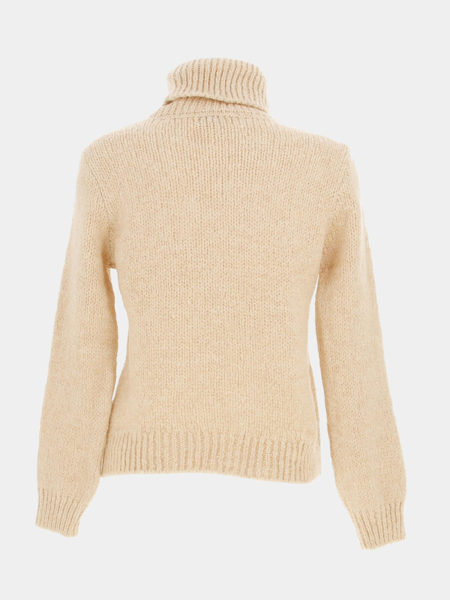 Pull col roulé dinea tapioca beige femme - JDY