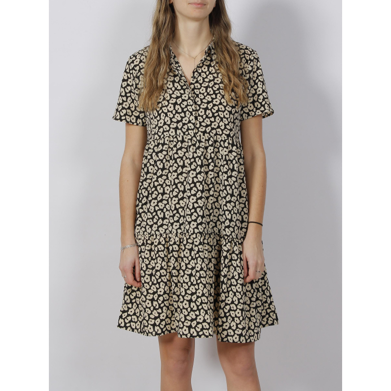Robe piper animal noir femme - JDY