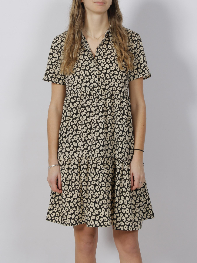 Robe piper animal noir femme - JDY
