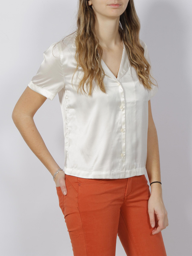 Chemisier manches courtes fifi blanc femme - JDY