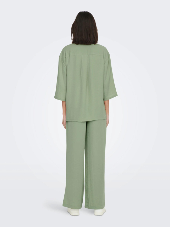 Chemisier ample 3/4 divya vert femme - JDY