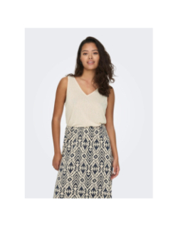 Débardeur uni faustina beige femme - JDY