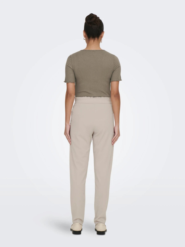Pantalon fluide catia beige femme - JDY