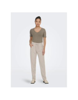 Pantalon fluide catia beige femme - JDY