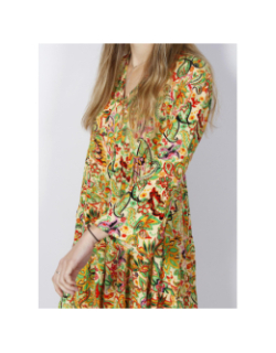 Robe courte imprimés bora jaune femme - JDY