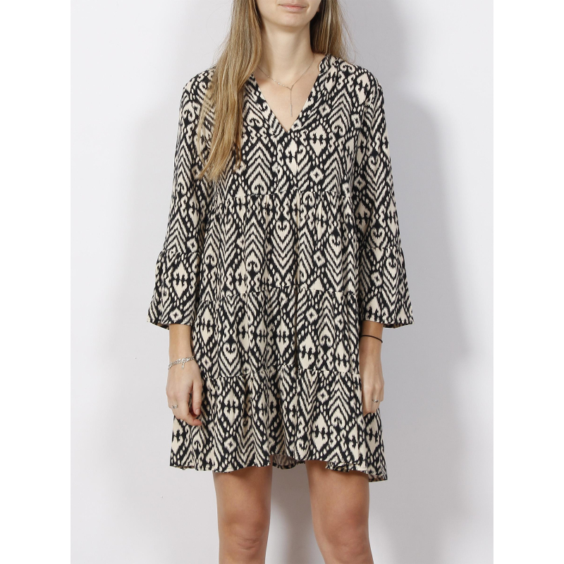 Robe courte imprimé bora noir femme - JDY