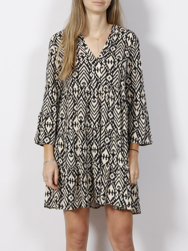 Robe courte imprimé bora noir femme - JDY