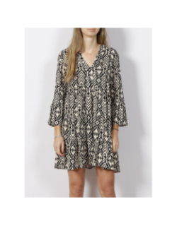 Robe courte imprimé bora noir femme - JDY