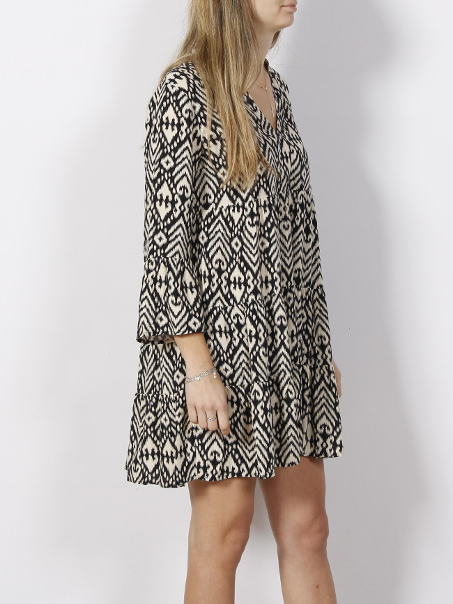 Robe courte imprimé bora noir femme - JDY