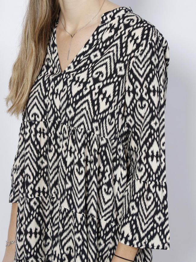 Robe courte imprimé bora noir femme - JDY
