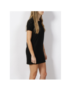 Robe droite ajouré cathinka noir femme - JDY