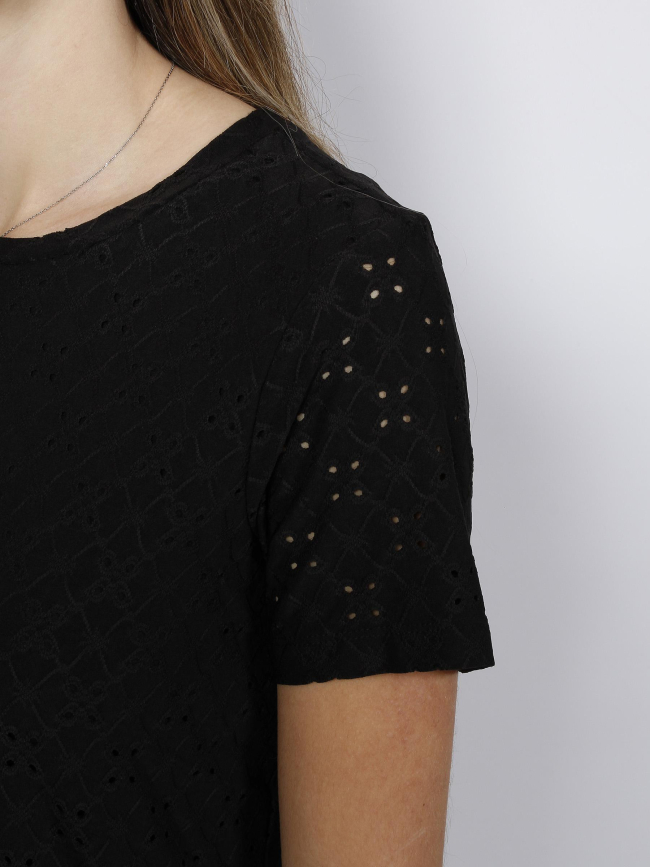 Robe droite ajouré cathinka noir femme - JDY