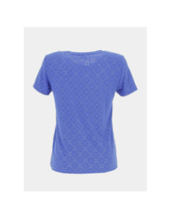T-shirt ajouré cathinka bleu femme - JDY