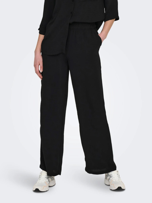 Pantalon fluide large divya noir femme - JDY