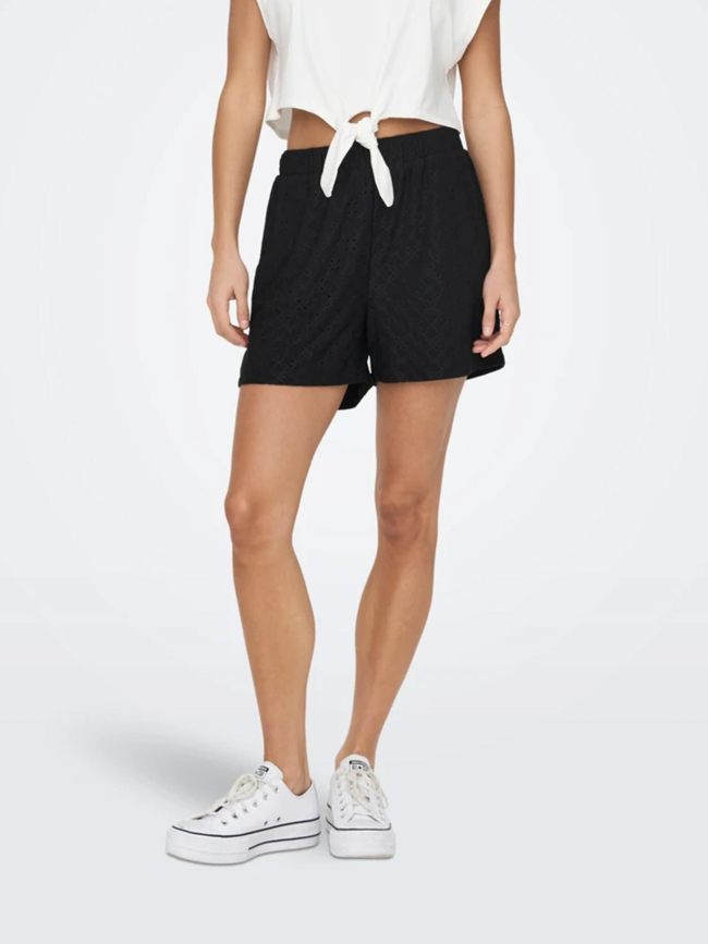 Short ajouré cathinka noir femme - JDY