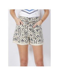 Short taille haute imprimés maddie beige femme - JDY