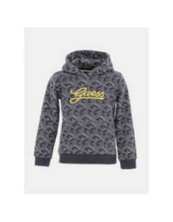 Sweat à capuche G cube bleu gris tout-petits - Guess