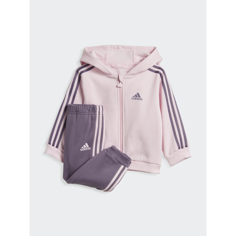 Ensemble de Survêtement veste zippé rose enfant - Adidas