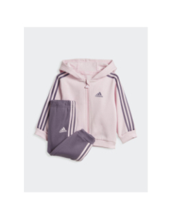 Ensemble de Survêtement veste zippé rose enfant - Adidas