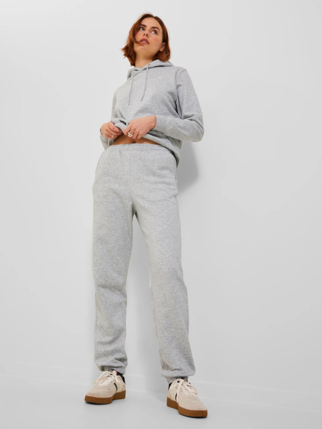 Pantalon de Jogging abbie relax gris chiné femme - Jjxx