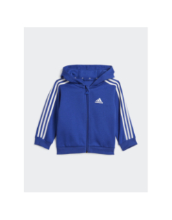 Ensemble de Survêtement veste zippé 3S bleu enfant - Adidas
