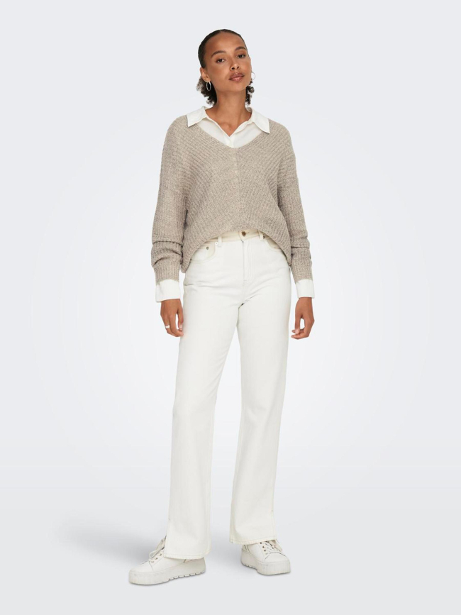 Pull en maille new megan beige femme -  JDY
