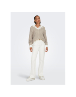 Pull en maille new megan beige femme -  JDY