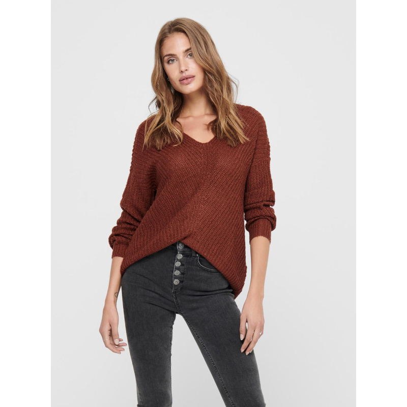 Pull en maille new megan marron femme -  JDY
