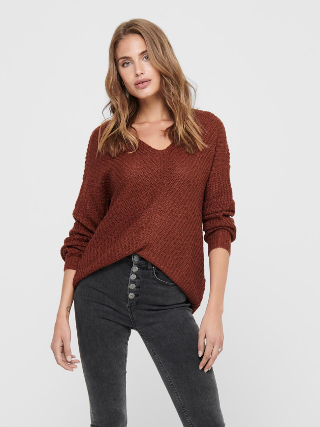 Pull en maille new megan marron femme -  JDY