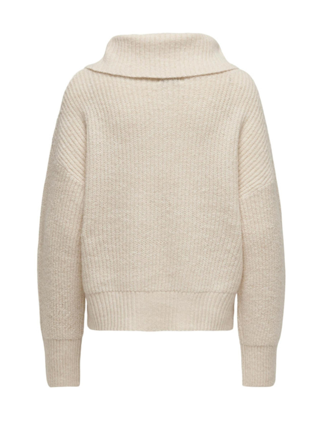 Pull col roulé alina life écru femme - JDY