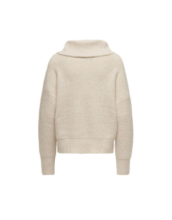 Pull col roulé alina life écru femme - JDY