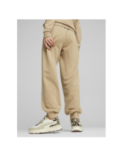 Pantalon de Jogging uni logo essential beige femme - Puma