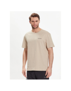 T-shirt à manches courtes csc basic logo beige homme - Columbia