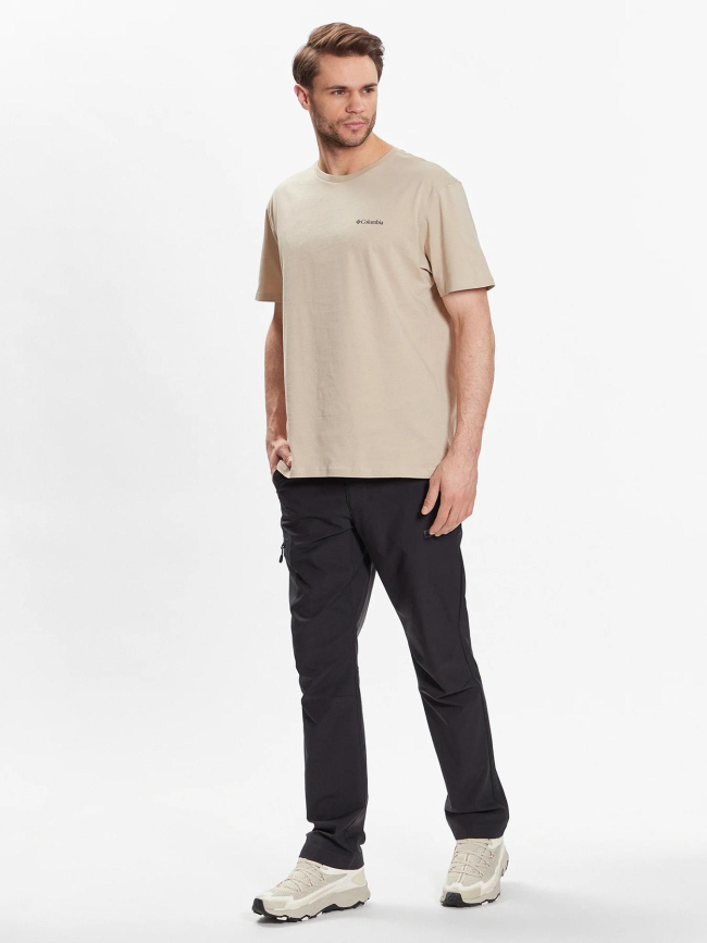 T-shirt à manches courtes csc basic logo beige homme - Columbia