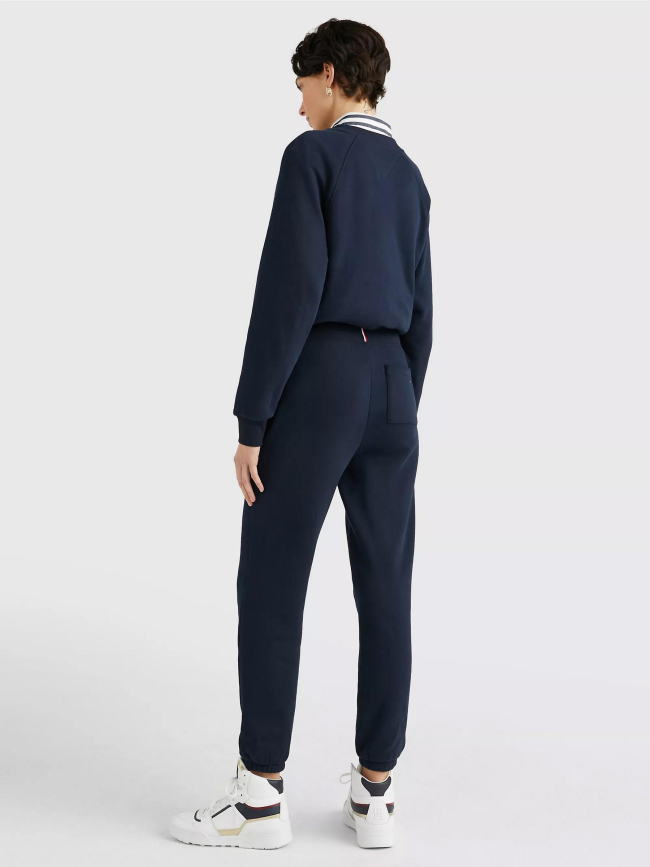Pantalon de Jogging tapered mini logo bleu marine femme - Tommy Hilfiger