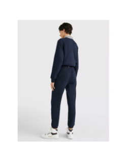 Pantalon de Jogging tapered mini logo bleu marine femme - Tommy Hilfiger
