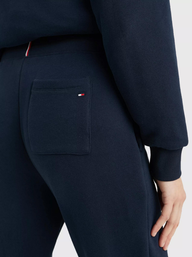 Pantalon de Jogging tapered mini logo bleu marine femme - Tommy Hilfiger