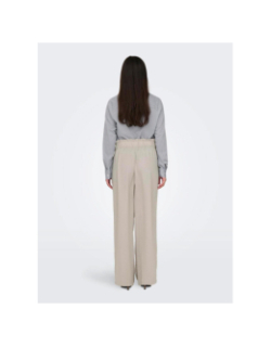 Pantalon fluide ample divya beige femme - JDY