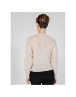 Pull col v bente beige femme - JDY
