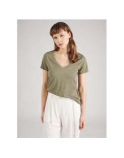 T-shirt col v dalila kaki femme - JDY