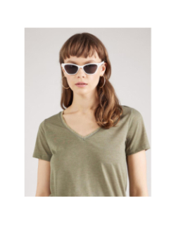 T-shirt col v dalila kaki femme - JDY
