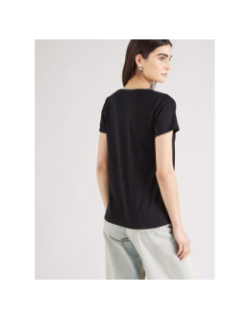 T-shirt col v dalila noir femme - JDY