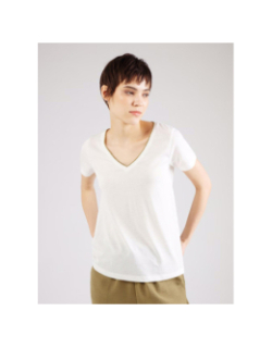 T-shirt col v dalila blanc femme - JDY