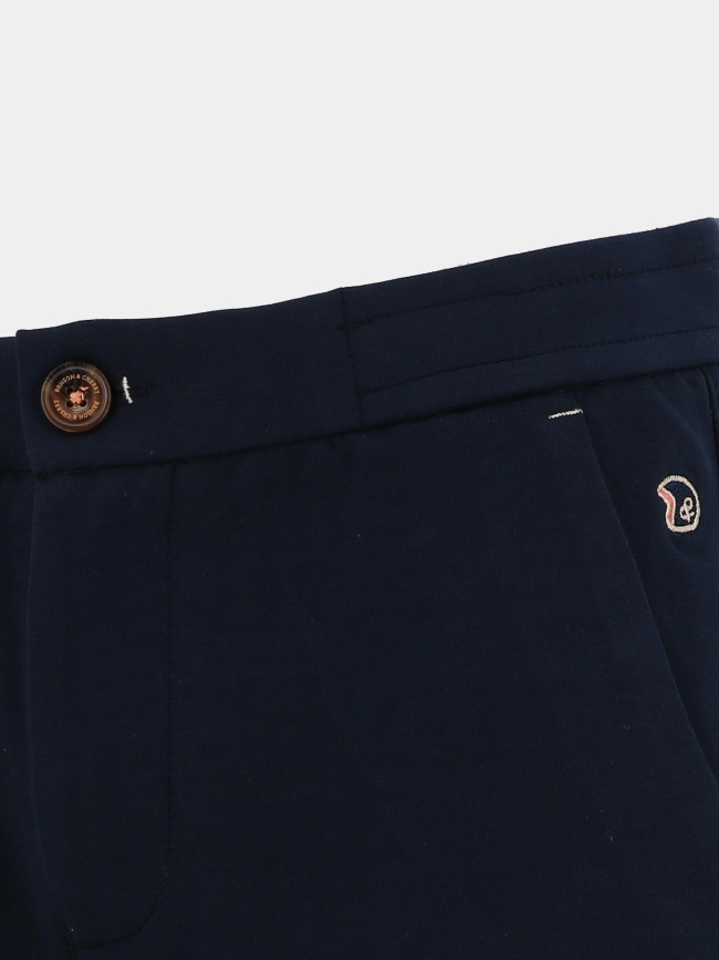 Bermuda signature straight bleu marine homme - Benson & Cherry