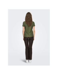 T-shirt ajouré cathinka kaki femme - JDY