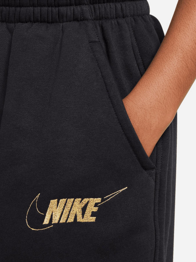 Pantalon de Jogging large nsw logo doré noir - Nike