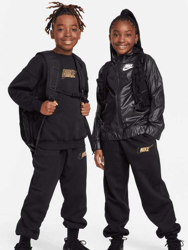 Pantalon de Jogging large nsw logo doré noir - Nike