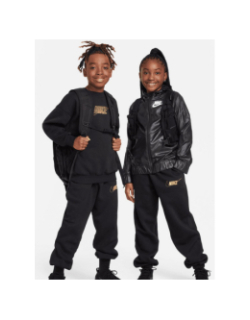 Pantalon de Jogging large nsw logo doré noir - Nike